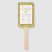 Green Boho Wedding ハンドファン (裏面)