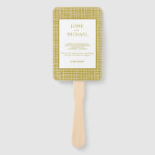 Green Boho Wedding ハンドファン (正面)