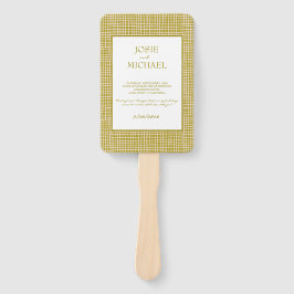 Green Boho Wedding ハンドファン