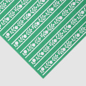 Green Bone Inlay Floral Border Decoupage Paper 薄葉紙 (詳細)