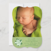 Green Booties写真誕生のお知らせ 案内状 (正面)