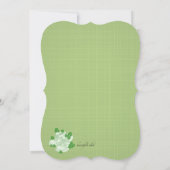 Green Booties写真誕生のお知らせ 案内状 (裏面)