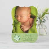 Green Booties写真誕生のお知らせ 案内状 (スタンド正面)