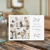 Green Botanical 4 Photo Collage シーズンカード