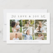 Green Botanical 6 Photo Collage シーズンカード (正面)