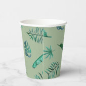 Green Botanical Baby Shower Cups 紙コップ (右)
