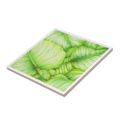 Green Botanical Ceramic Tile タイル (側面)