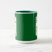 Green Botanical St Patrick’s Day Shirt – caneca マグカップ (中央)