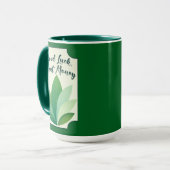 Green Botanical St Patrick’s Day Shirt – caneca マグカップ (正面左)