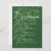 Green Botanical Wedding Invitation 招待状 (正面)