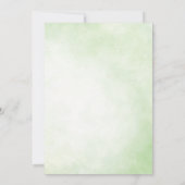 Green Botanical Wedding Invitation with Eucalyptus 招待状 (裏面)