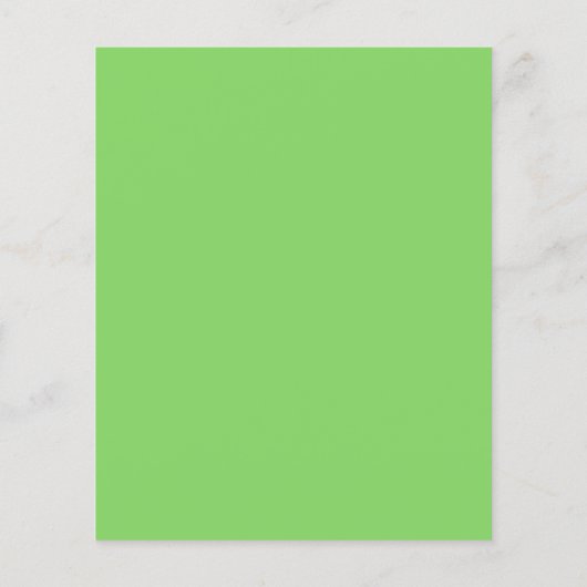 Green Bow Bridal Shower Thank You Card (裏面)