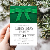 Green Bow Holiday Christmas Dinner 招待状