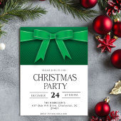 Green Bow Holiday Christmas Dinner 招待状