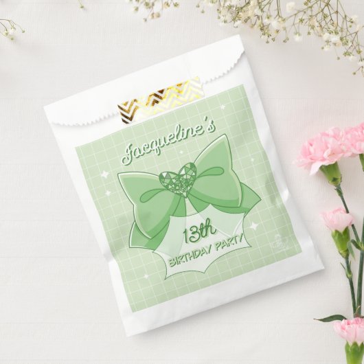 Green Bow Magical Girl Birthday フェイバーバッグ (封をした状態)