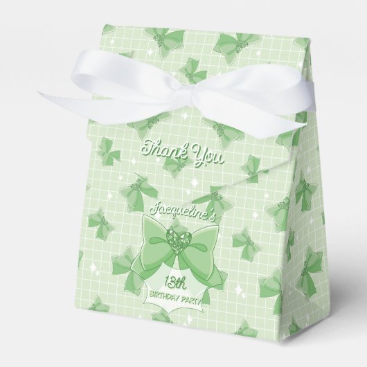 Green Bow Magical Girl Birthday フェイバーボックス (正面サイド)