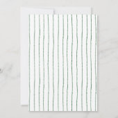 Green Bow Watercolor Merry Little Friendsmas 招待状 (裏面)