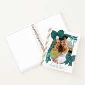 Green Bows Photo Graduation Guest Book ノートブック (内部)