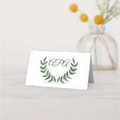 Green Branches Place Cards プレイスカード (裏面)