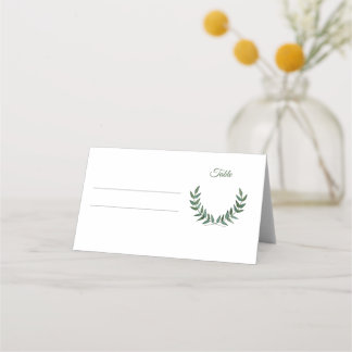 Green Branches Place Cards プレイスカード