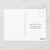 Green Branches RSVP Postcard ポストカード (裏面)