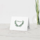 Green Branches Thank You Card サンキューカード (正面)