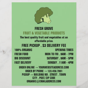 Green Broccoli, Greengrocers Advertising チラシ