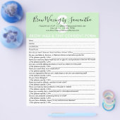 Green Brow Wax Tint顧客の同意放棄型枠 チラシ (シングル)