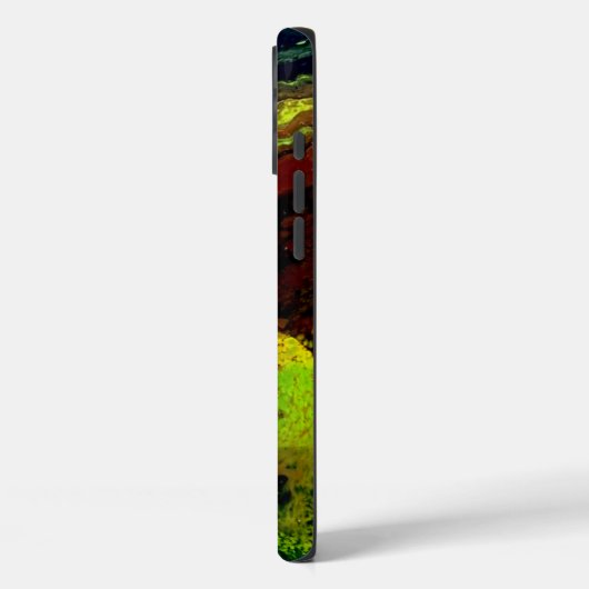 Green Brown pouring colour Case-Mate iPhoneケース (裏面 / 左)