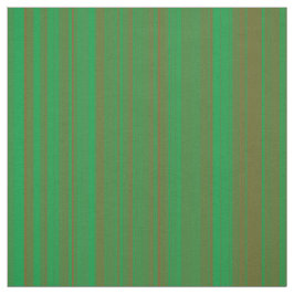 Green Brown Stripes ファブリック
