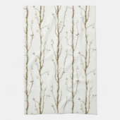 Green Brown Trees   キッチンタオル (縦)