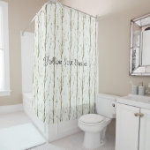 Green Brown Trees   シャワーカーテン (インサイチュ)