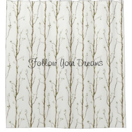 Green Brown Trees   シャワーカーテン