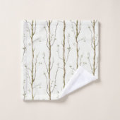 Green Brown Trees   バスタオルセット (ウォッシュタオル)