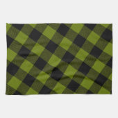 Green Buffalo Check Garden キッチンタオル (横)