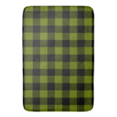Green Buffalo Check Garden バスマット (正面縦)