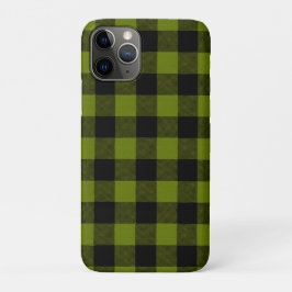 Green Buffalo Check Garden iPhone 11 Proケース