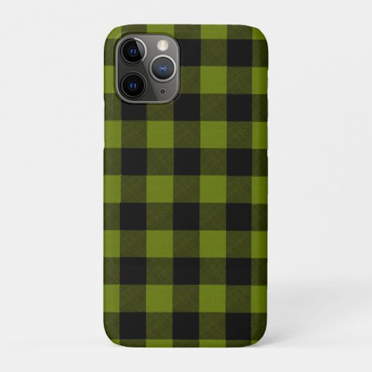 Green Buffalo Check Garden Case-Mate iPhoneケース (裏)