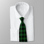 Green Buffalo Plaid Pattern Winter Theme ネクタイ (タイ)