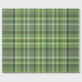 Green Buffalo Plaid Wrapping Paper ラッピングペーパー (フラット)