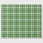 Green Buffalo Plaid Wrapping Paper ラッピングペーパー (フラット)