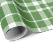 Green Buffalo Plaid Wrapping Paper ラッピングペーパー (ロールコーナー)