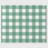 Green Buffalo Plaid Wrapping Paper ラッピングペーパー (フラット)