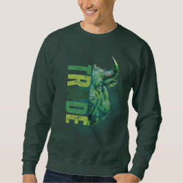 Green bull | Trade Design スウェットシャツ