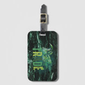Green bull | Trade Design | Marble ラゲッジタグ (正面縦)