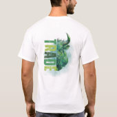 Green bull | Trade Design Tシャツ (裏面)