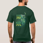 Green bull | Trade Design Tシャツ (裏面)
