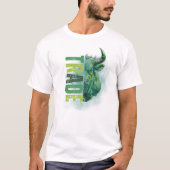 Green bull | Trade Design Tシャツ (正面)