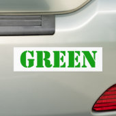GREEN Bumberステッカー バンパーステッカー (車上)