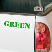 GREEN Bumberステッカー バンパーステッカー (トラック上)